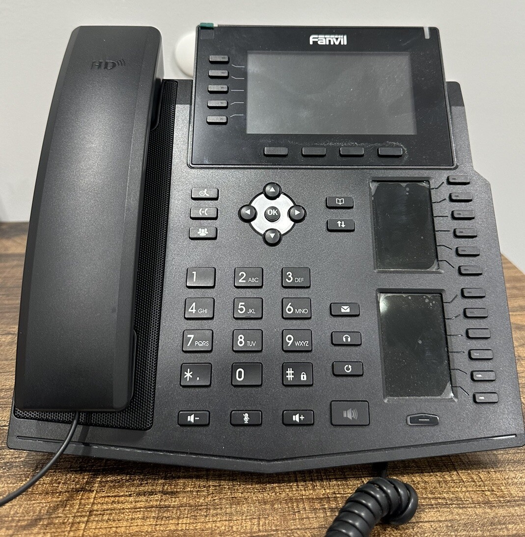 Fanvil X6 20 SIP Accounts 5 lines Enterprise IP Phone HD Voice Bluetooth PoE 