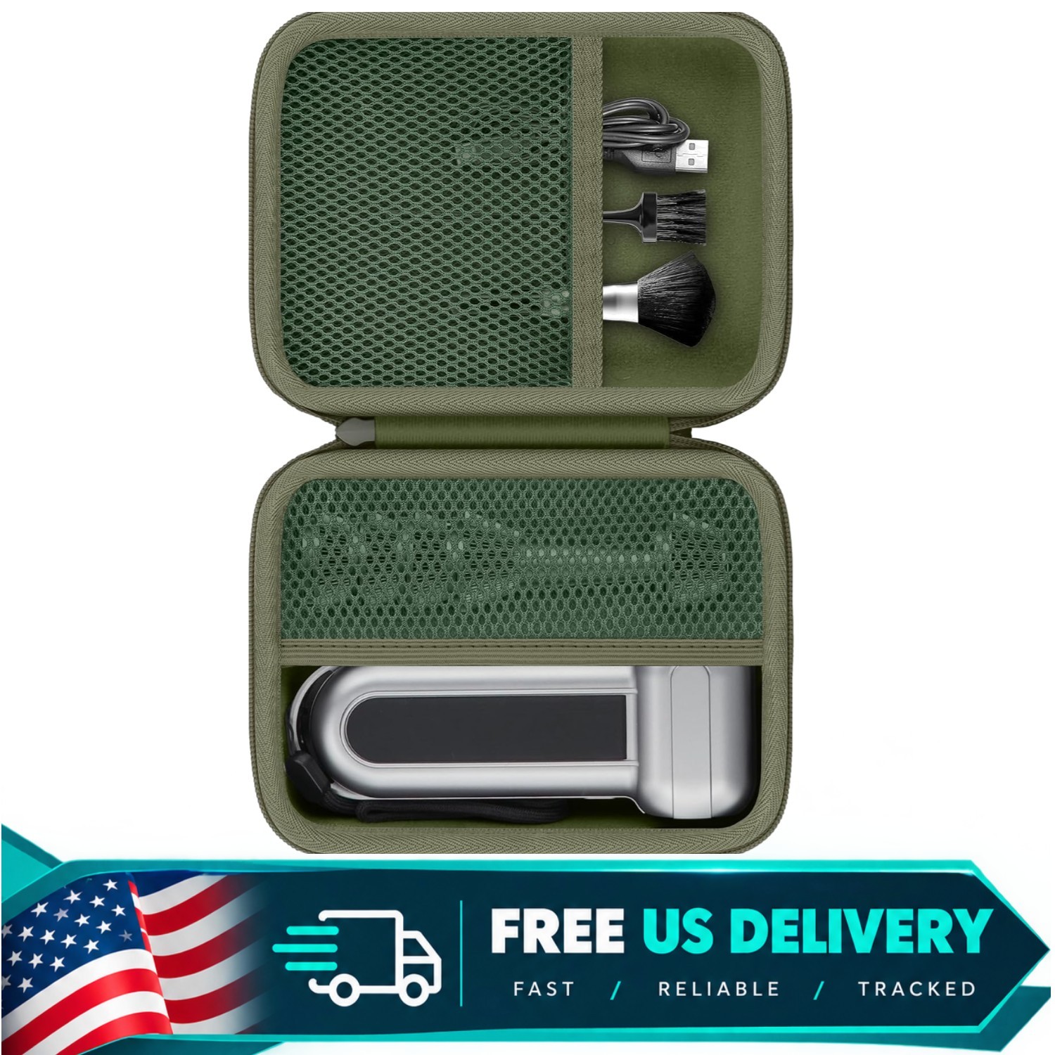 khanka Case for WOLFBOX MF100 Electric Air Duster,Military Green