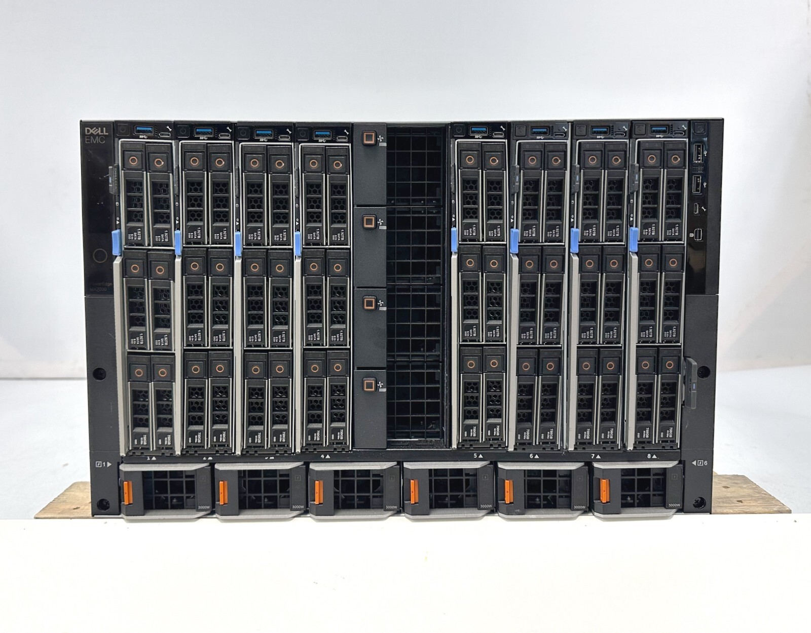 Dell MX7000 8x Dell MX740c 228-Cores 2TB RAM 14.4TB HDD 25Gb Blade Solution