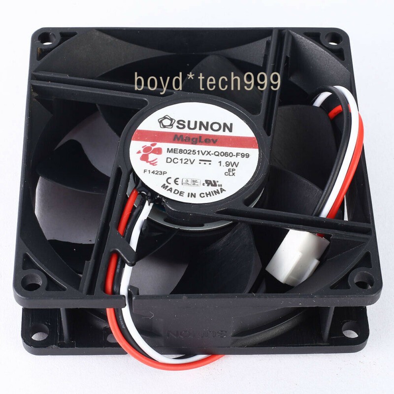 For Sunon ME80251VX-Q060-F99 DC 12V 1.9W 8025 3-line 8CM 80x80x25mm Cooling Fan
