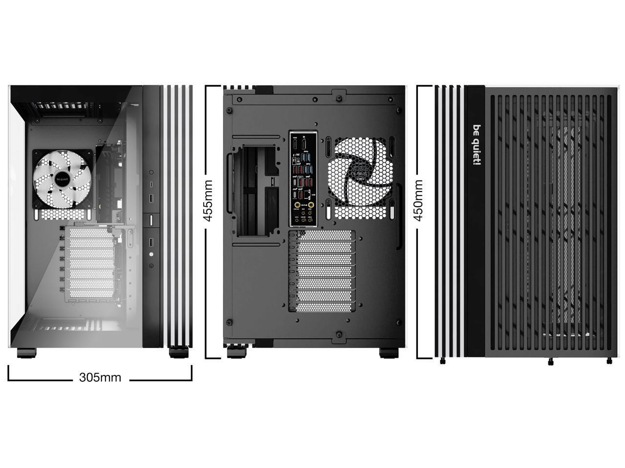 be quiet LIGHT BASE 600 LX Black ABS / Steel / Tempered Glass ATX Mid Tower