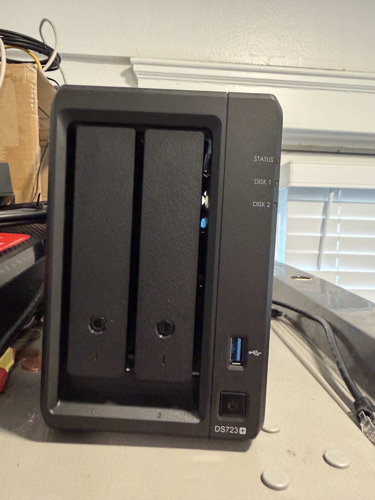 Synology DiskStation DS723+ 2-Bay NAS,  + upgrade 18g ram , Black