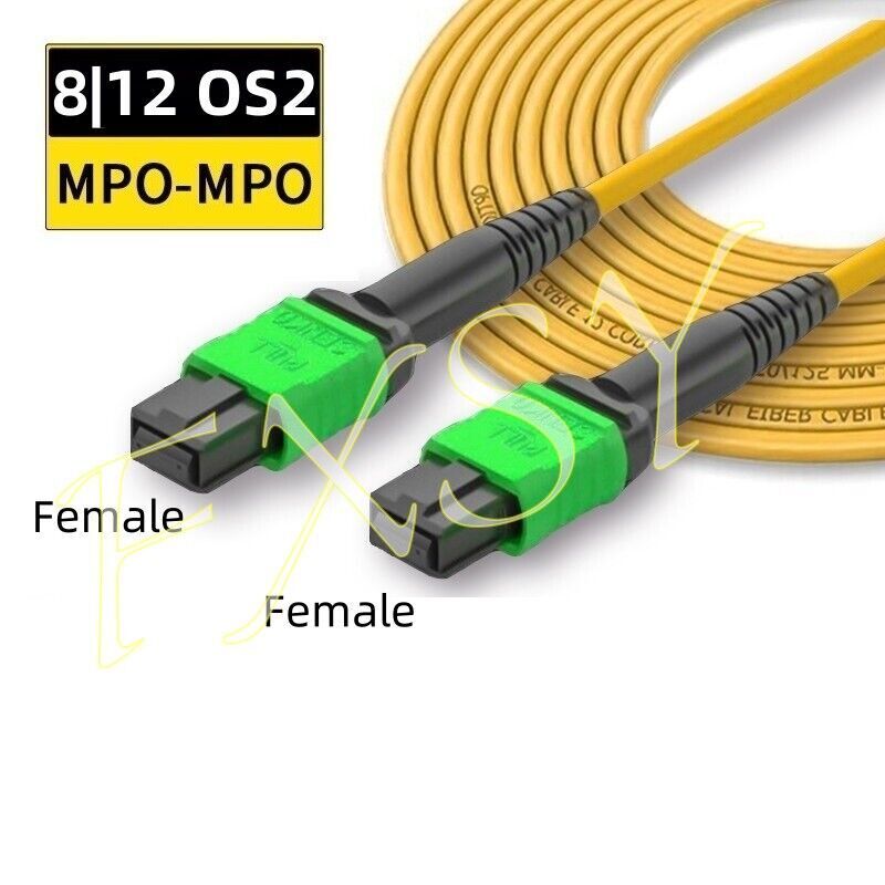 1-5M MPO/UPC Female 9/125 Singlemode OS2 Fiber Optic Cable 12F TypeB Trunk Cable