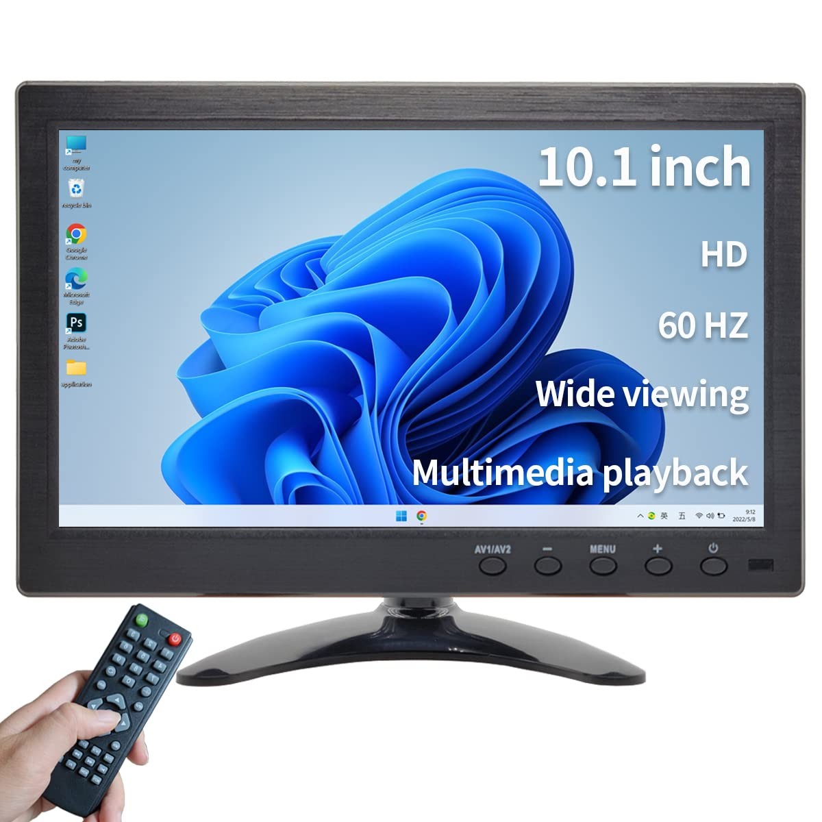 10.1 inch Security Monitor & Displays, 1024 * 600 Resolution, Input, Built-in