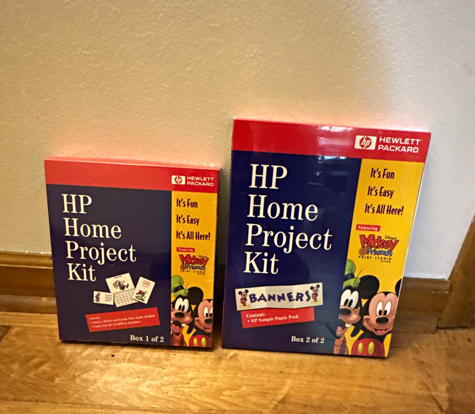 HP Home Project Kit Banners Crafts Set - Box 1 of 2 & Box 2 of 2