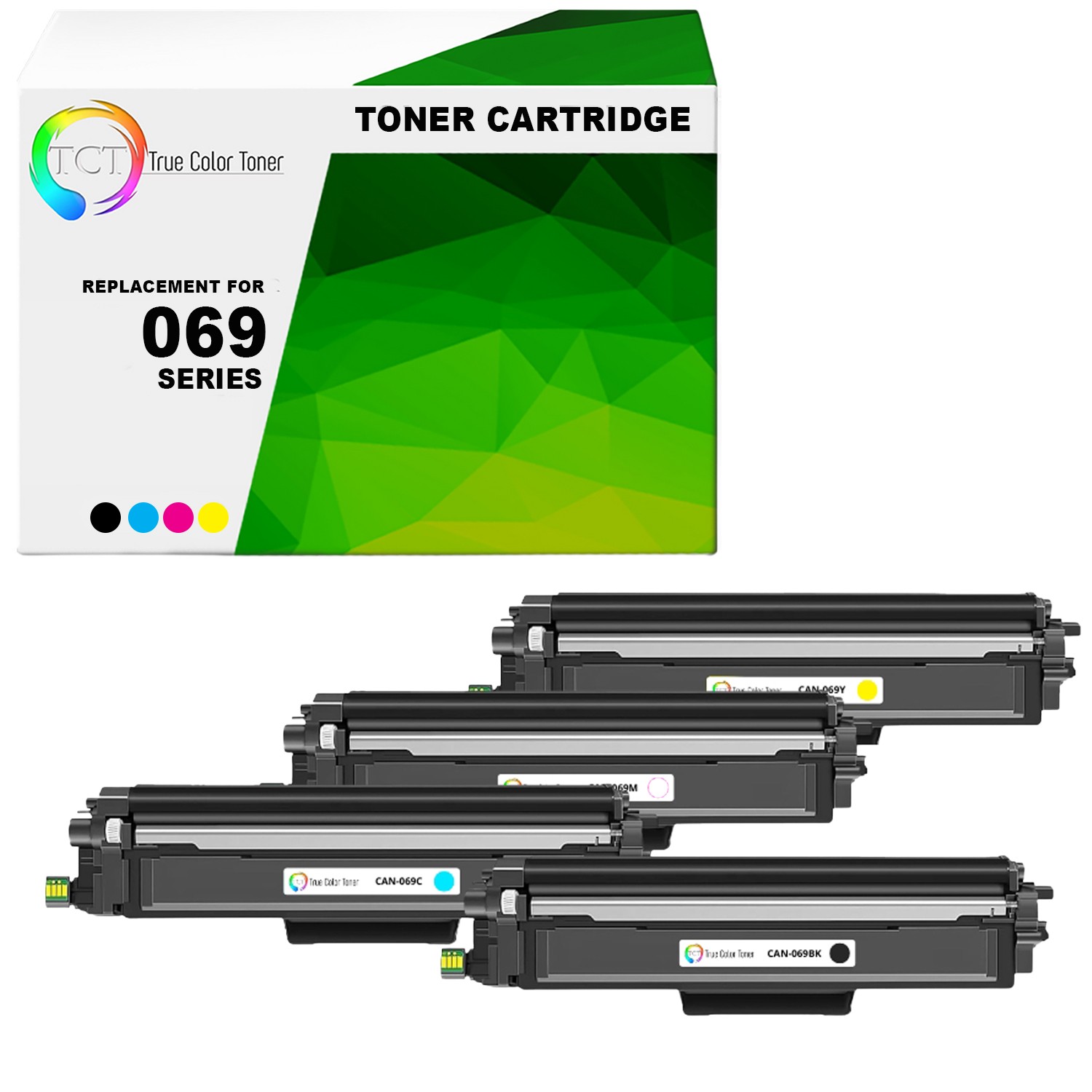 4PK TCT Premium 069 B C Y M for Compatible Canon MF751Cdw Toner Cartridge