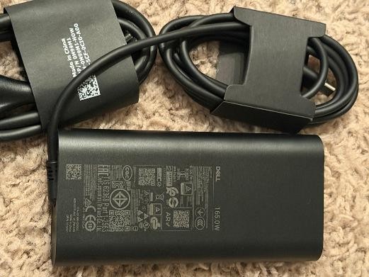 NEW Genuine Dell 165W USB-C Laptop Charger - XPS, Precision