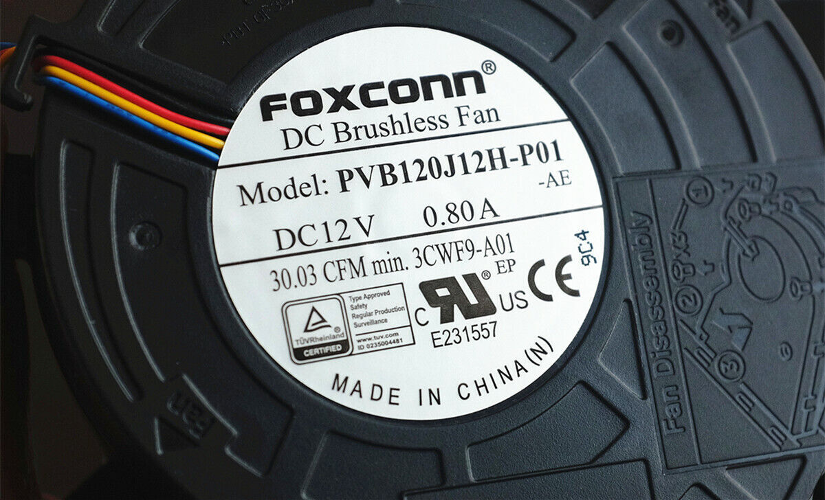 Foxconn PVB120J12H-P01 12V 0.8A 4PIN PWM CPU Cooler Fan For Dell Optiplex