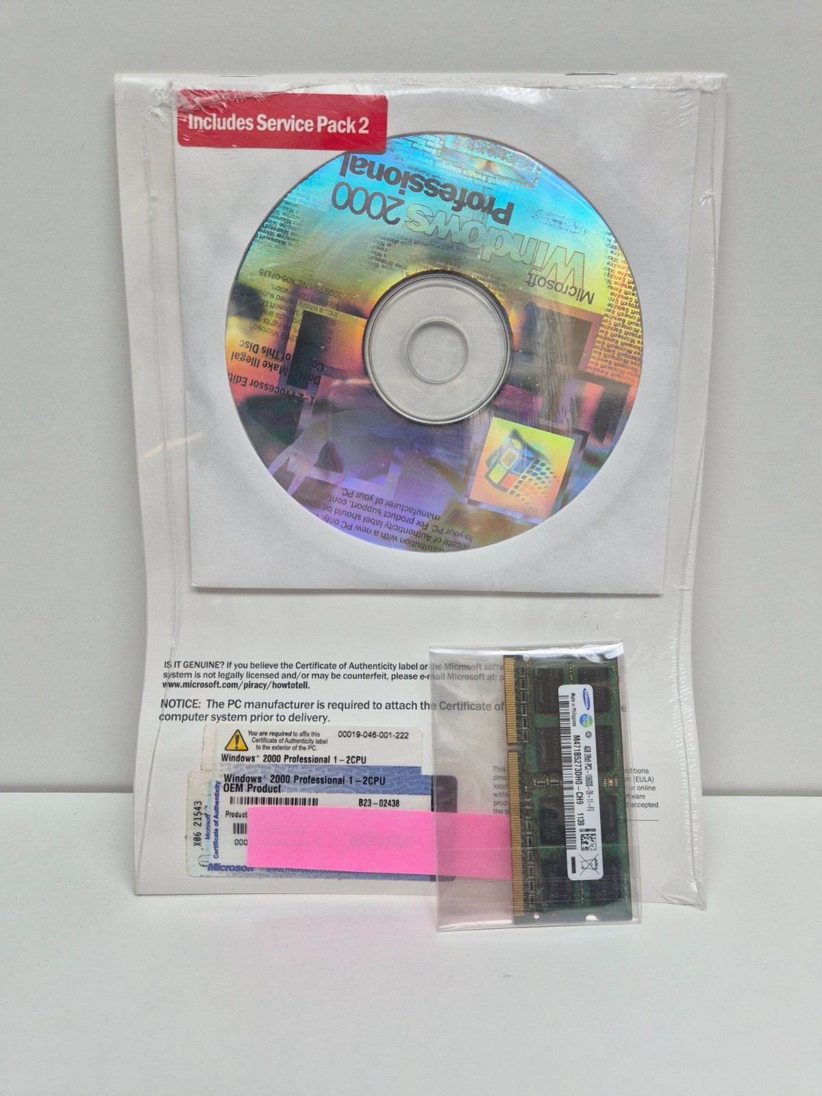 Microsoft Windows 2000 Professional Includes Service Pack 2