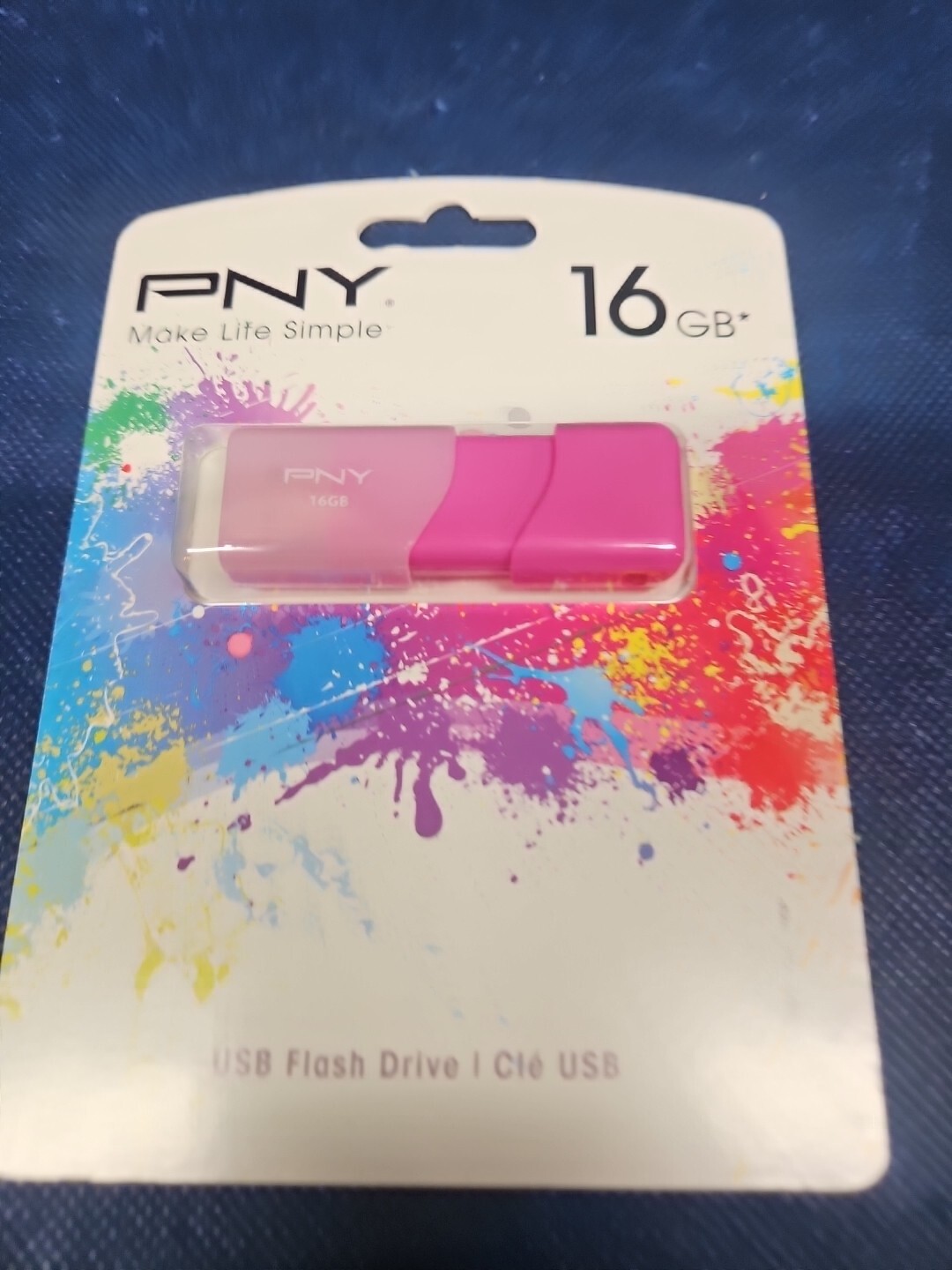 PNY - Attaché 3 16GB USB 2.0 Flash Drive - Blue Unopened In Original Packaging 