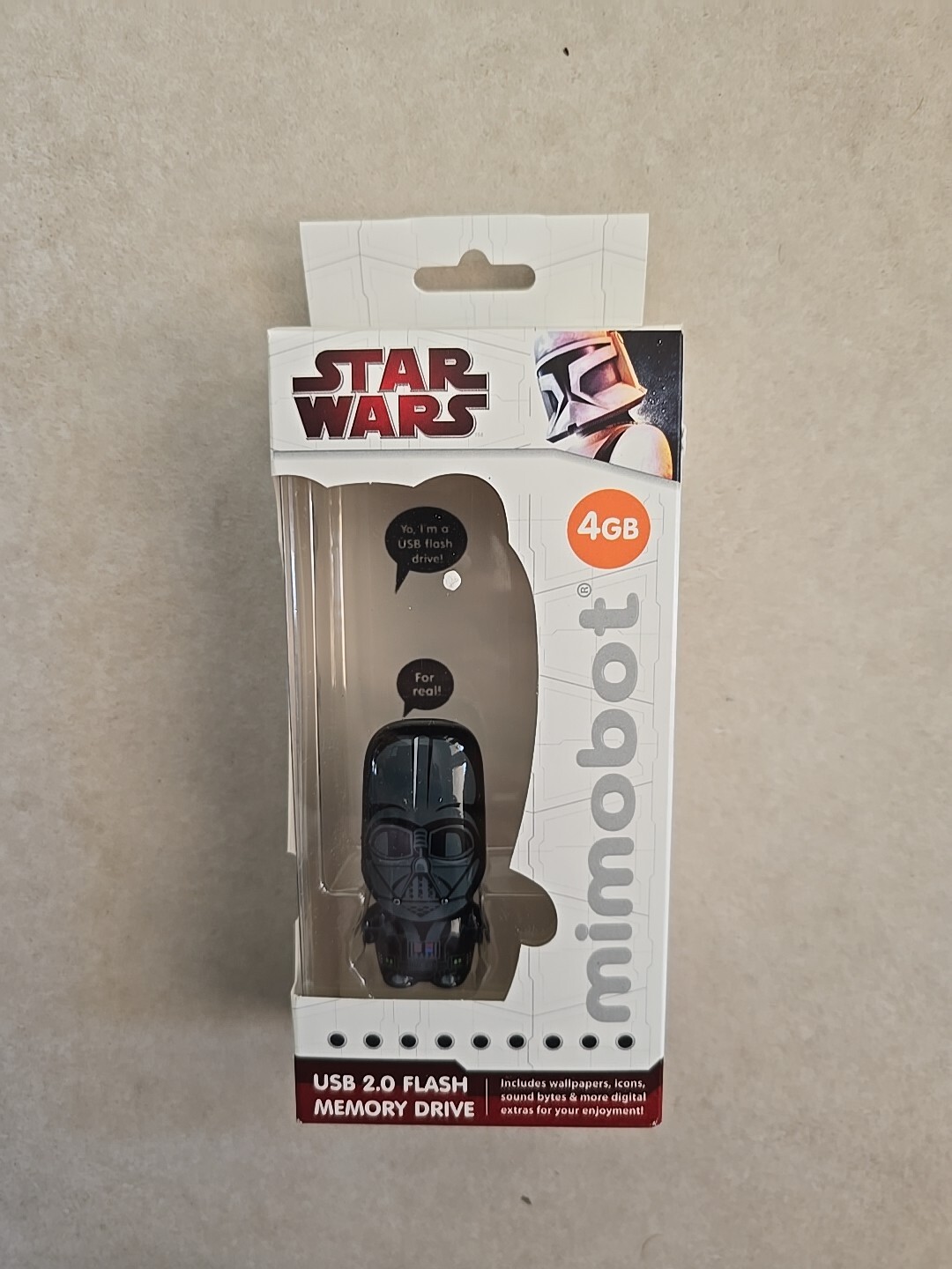 STAR WARS DARTH VADER COLLECTABLE MIMOBOT 4GB USB FLASH MEMORY DRIVE