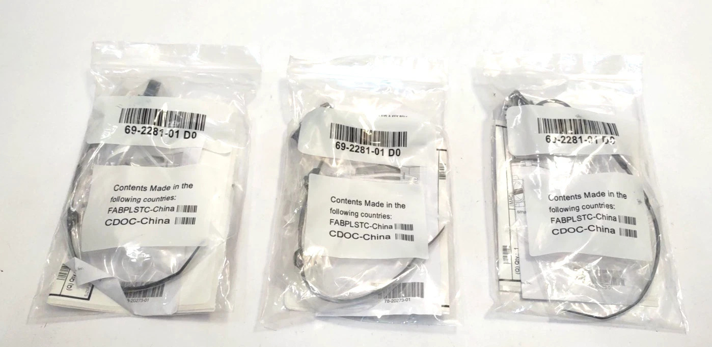 Lot of 3 Cisco PWR-CLP= Power Retainer Clip 69-2281-01 D0 For 3560-C 2960-C
