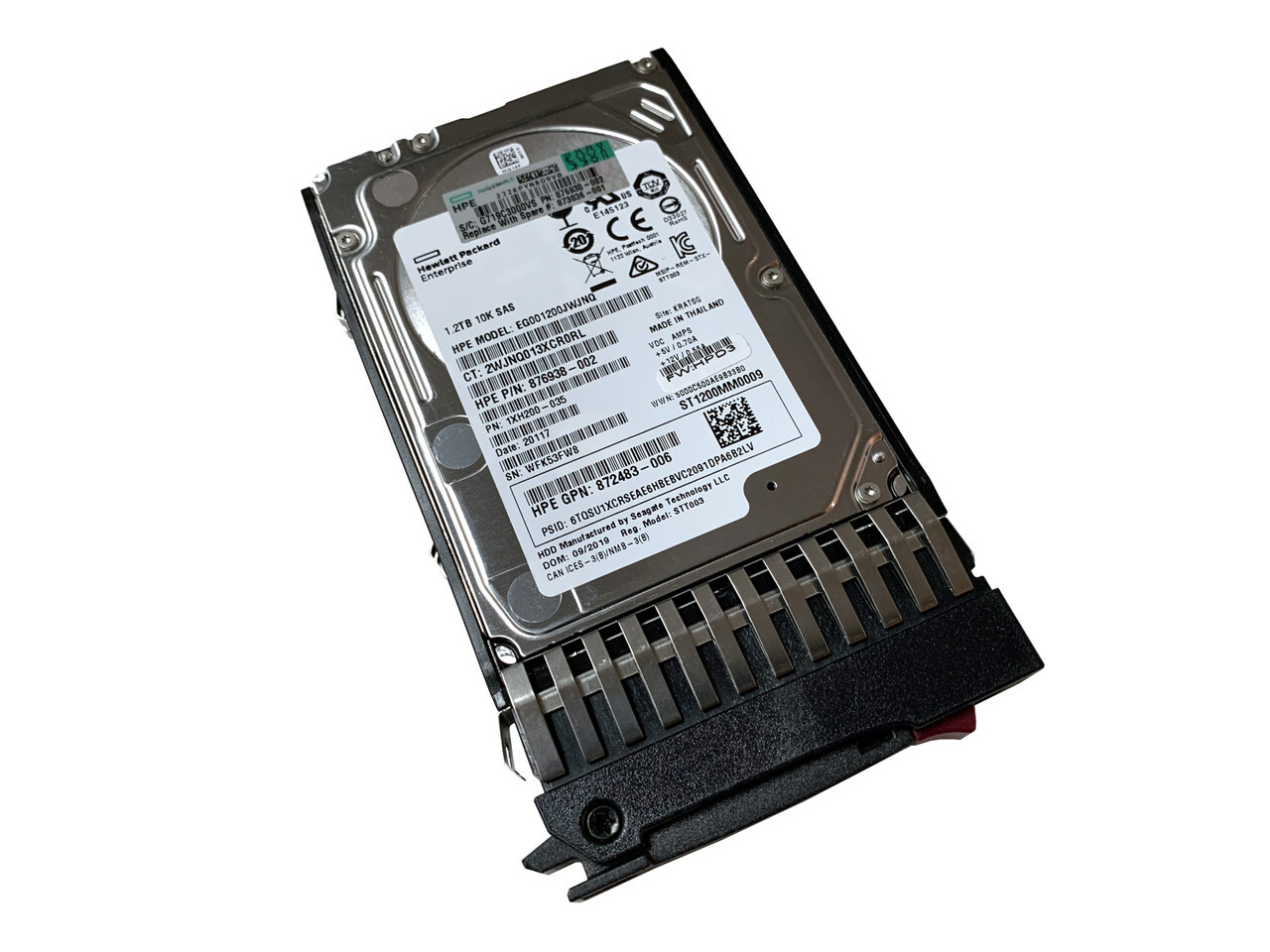 HP 873036-001 1.2TB SAS 12G 10K SAS SFF 873012-B21