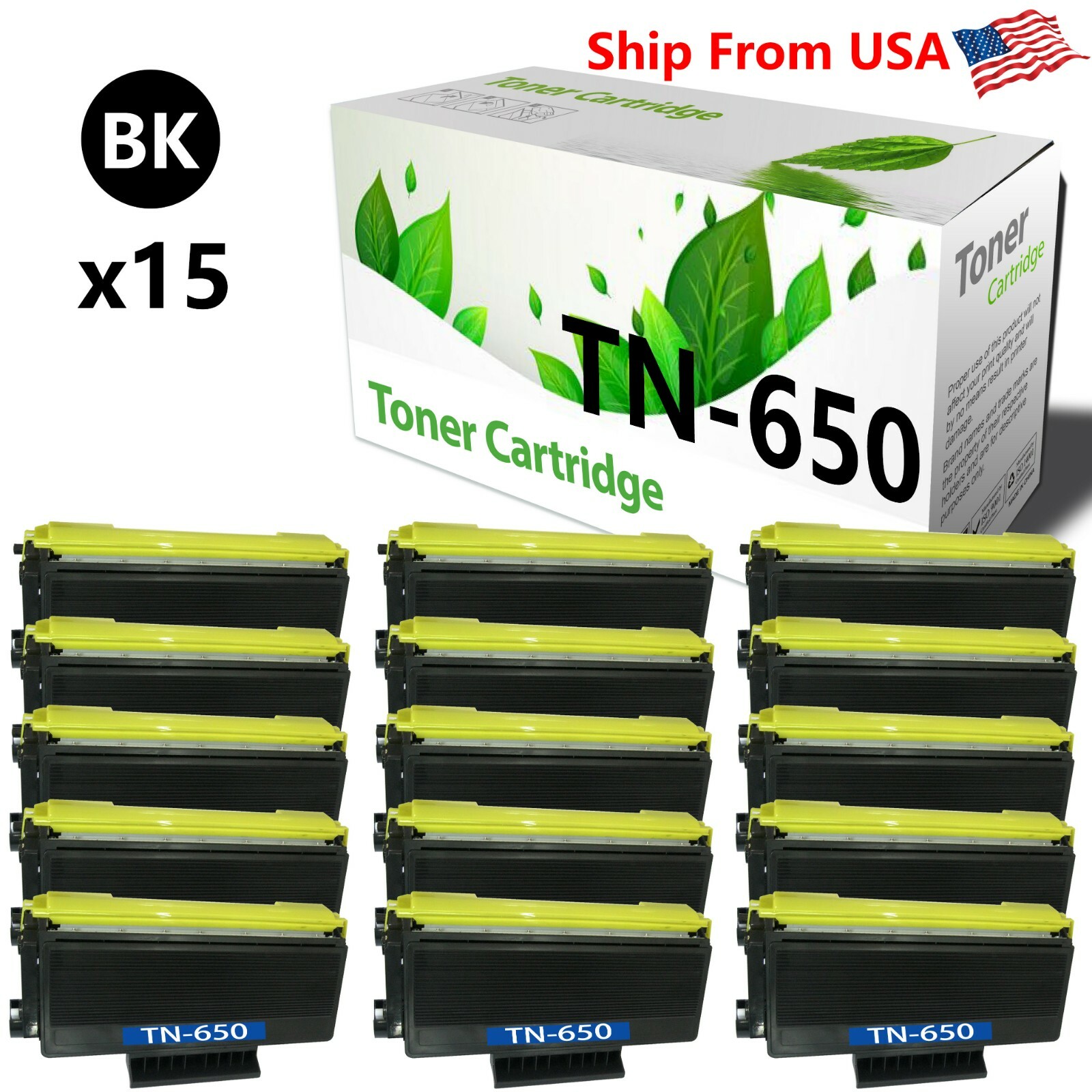 15PK TN 650 TN650 Toner Cartridge Used For HL5240 HL-5350DN Printer