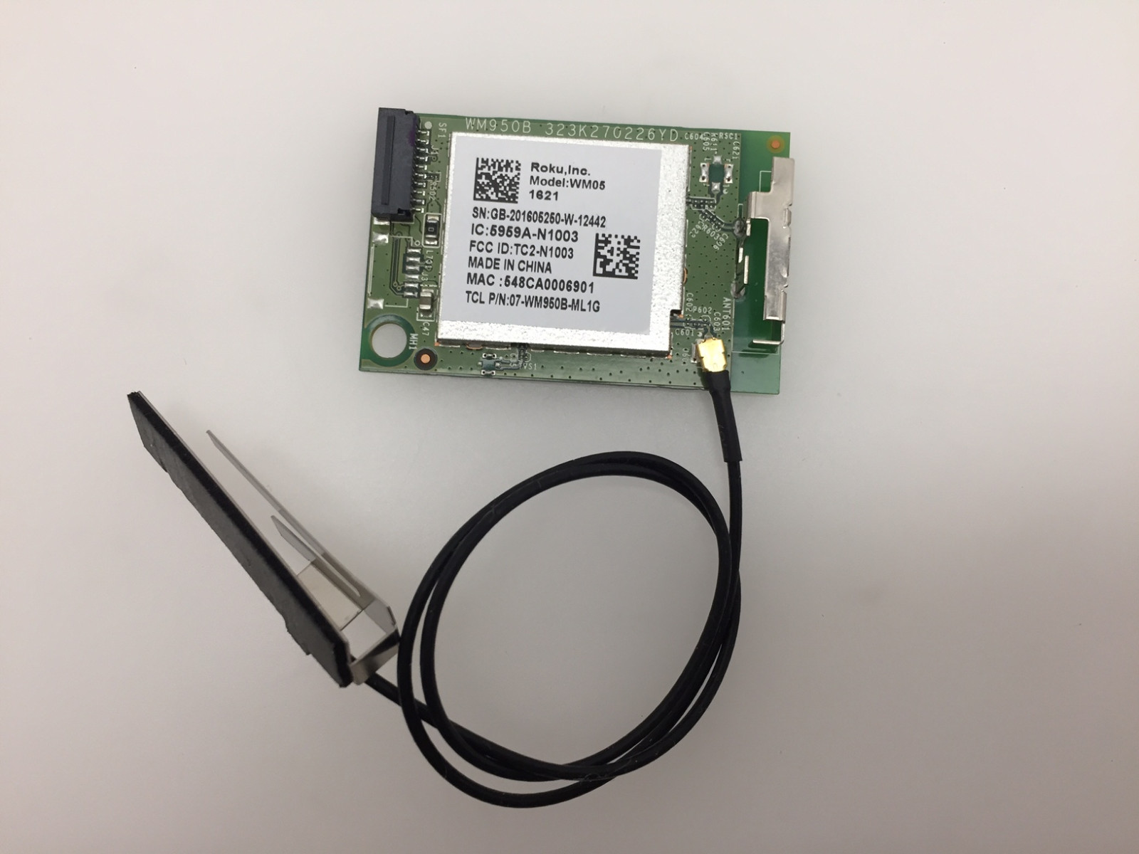 TCL 65US5800  07-WM950B-ML1G WM05 Genuine OEM WiFi Module