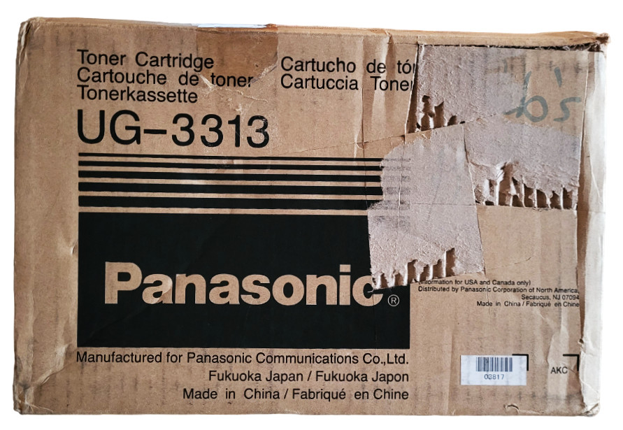 Panasonic UG-3313 UG3313 Toner Cartridge New with Open Box