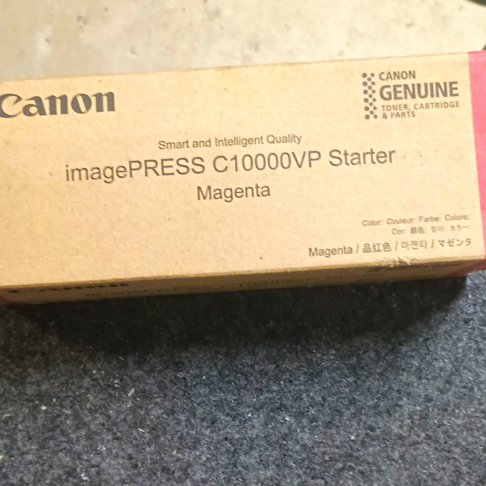 Canon imagePRESS C10000VP Starter Magenta Toner Cartridge Genuine Laser