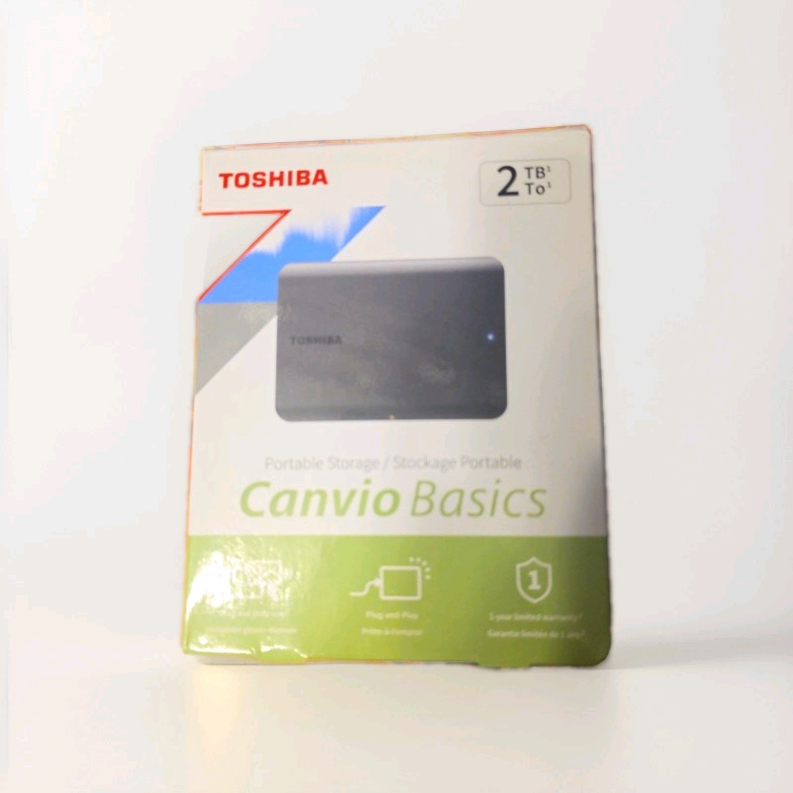 Toshiba Canvio Basics 2TB Portable External Hard Drive USB 3.0, 2TB, Black