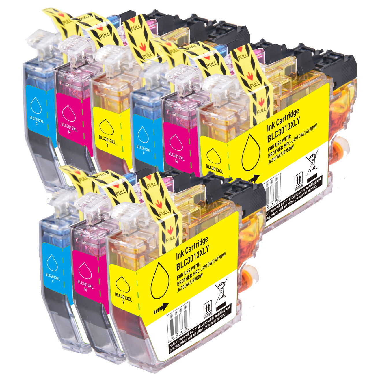 9P Color Ink Compatible with Brother LC3013 MFC-J497DW MFC-J690DW MFC-J895DW