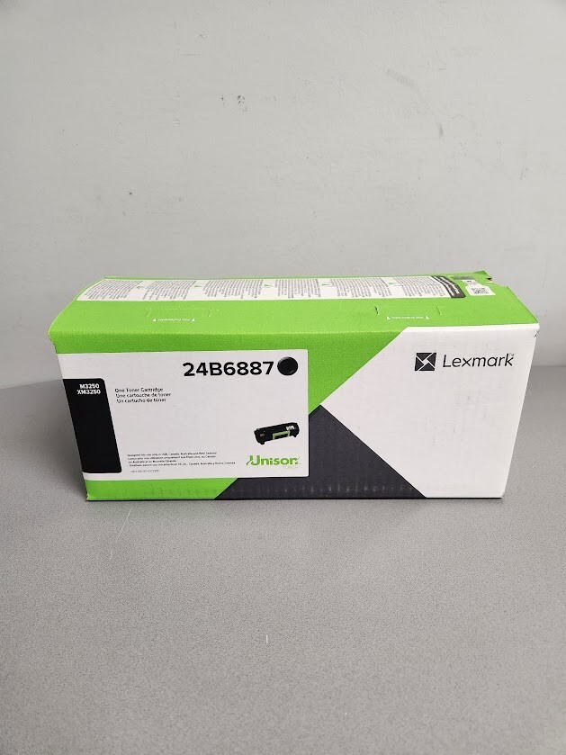 Lexmark 24B6887 M3250 XM3250 Toner Cartridge (Black) in Retail Packaging