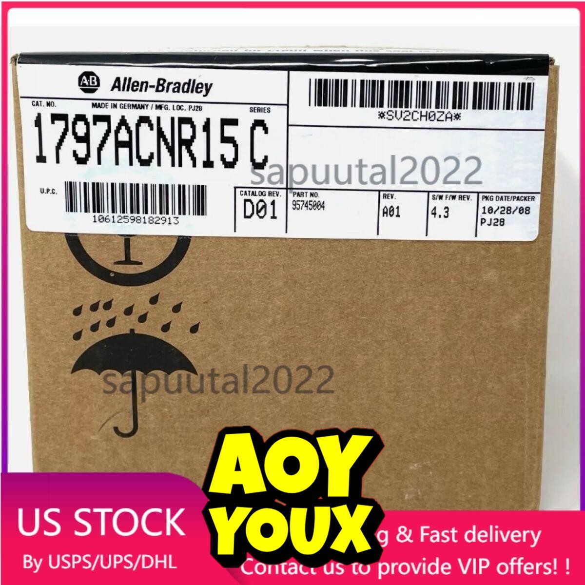 New Factory Sealed Allen-Bradley 1797-ACNR15 Redundant Media Adapter US Free Tax