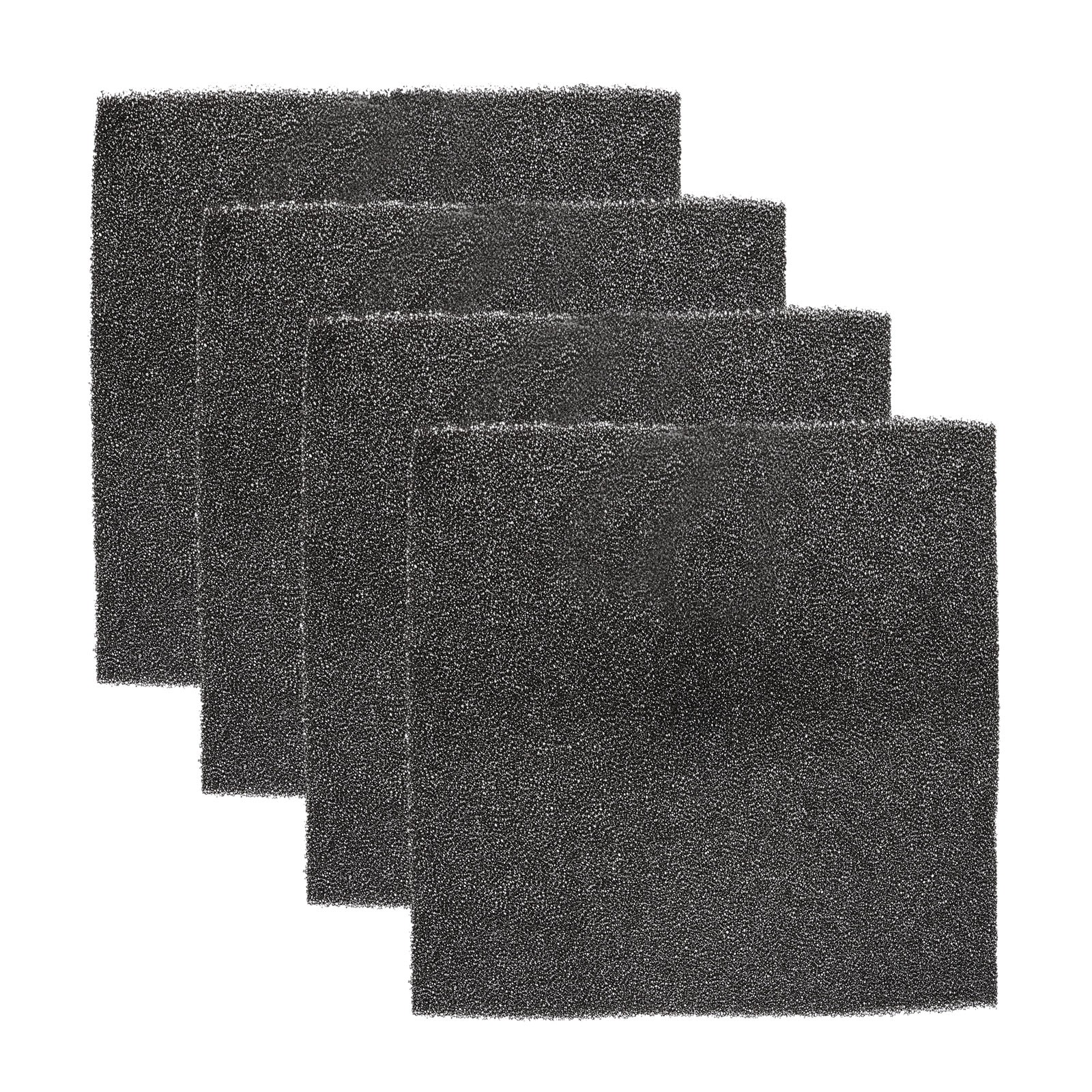 4 Pcs 6" x 6" x 0.2" 40ppi Fan Replacement Filters Polyurethane Sponge Filter