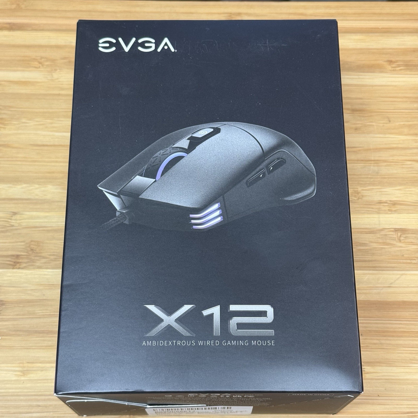EVGA X12 Black Wired Gaming Mouse 16000 DPI 8000Hz RGB New Sealed