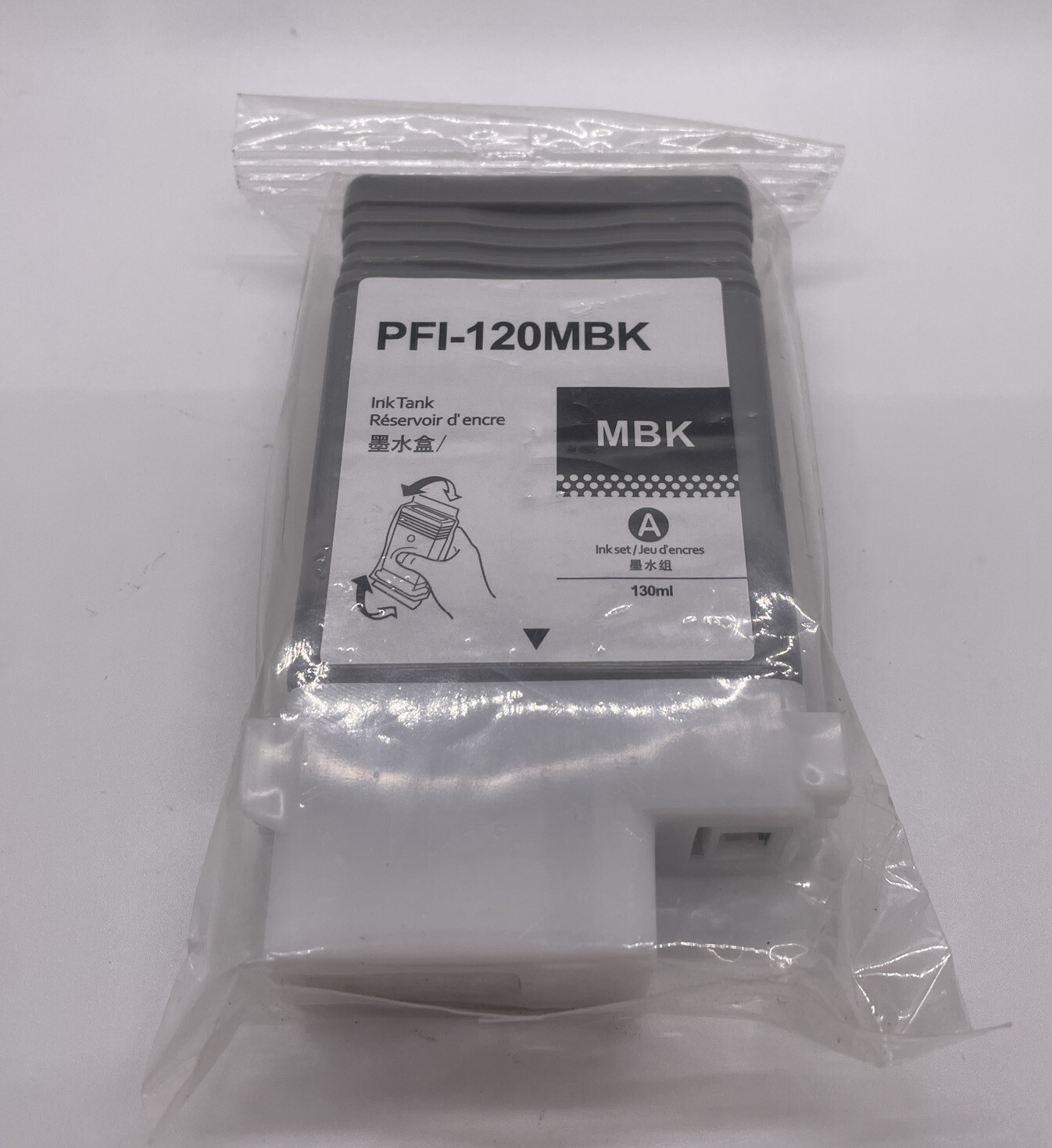 PFI-120MBK 130ml Matte Black Ink Cartridge Replacement for Canon
