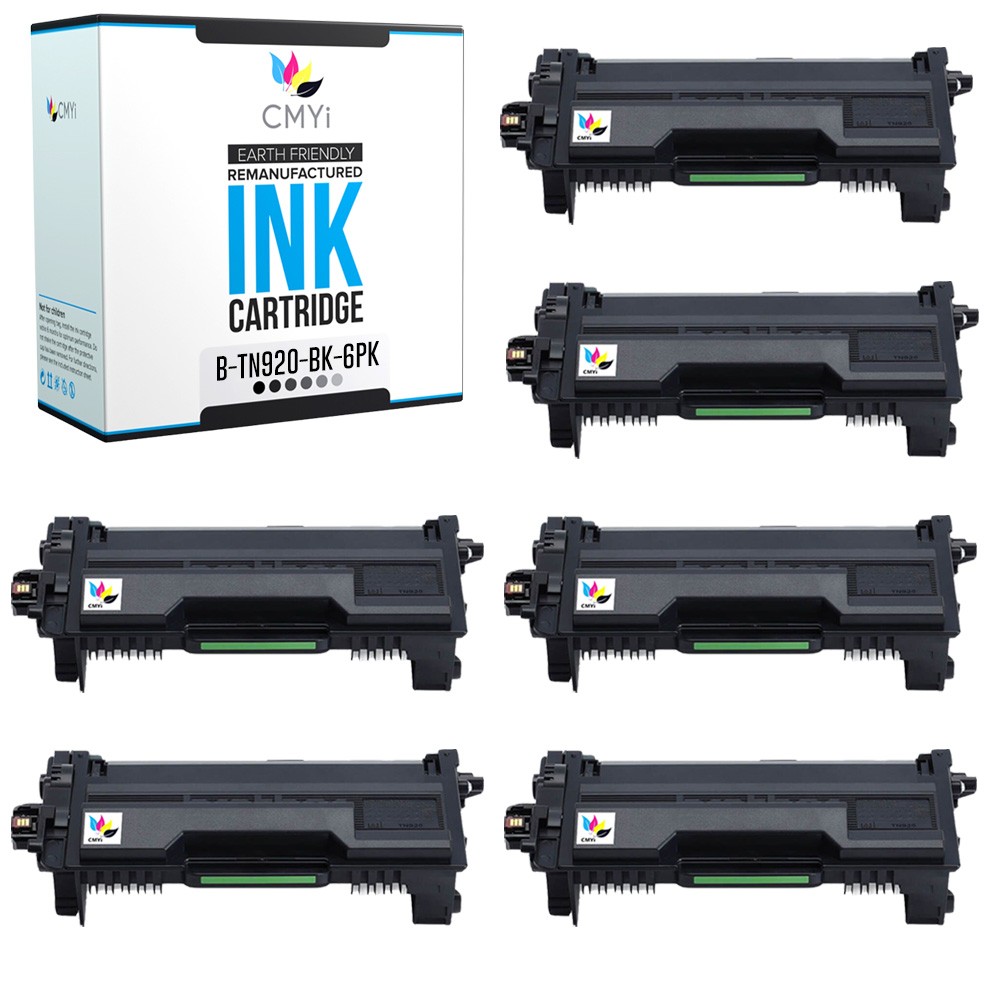6PK Compatible CMYi TN920 Printer Toner fits Brother MFC-L5710DN L5710DW L5715DW