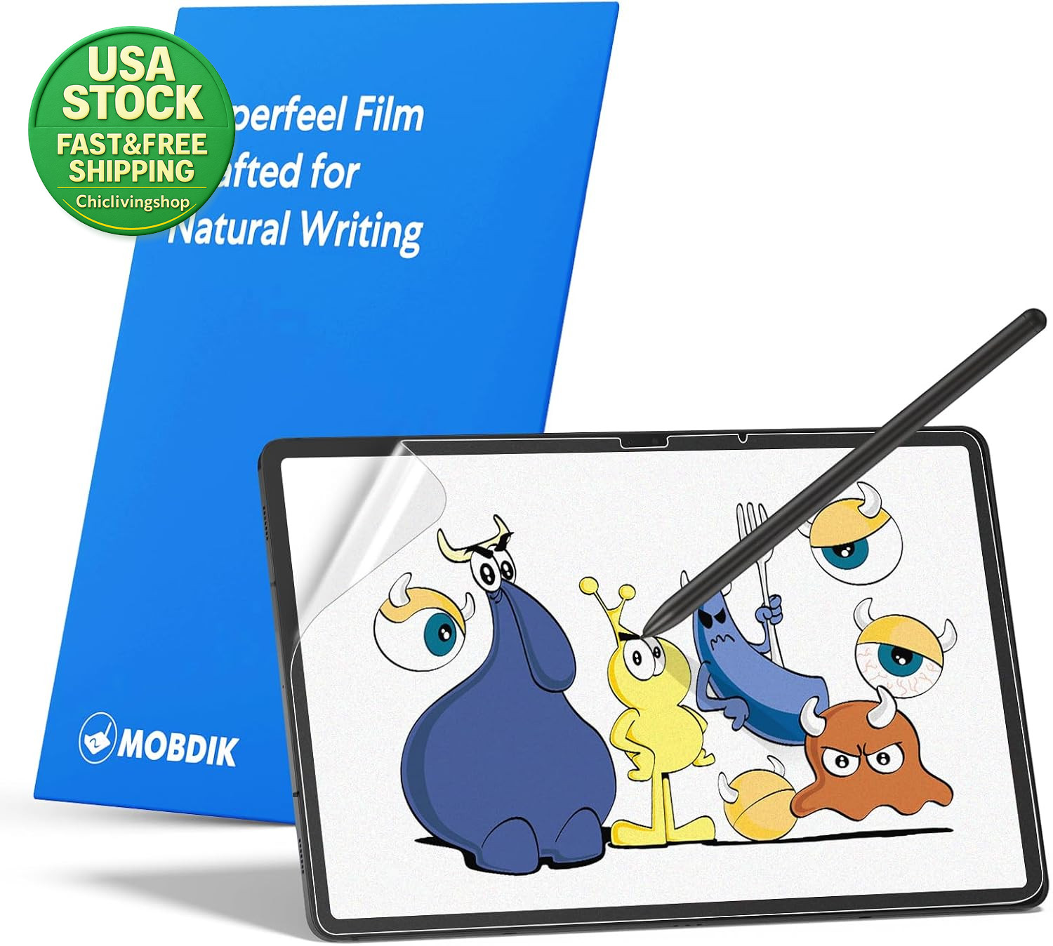 Paperfeel Screen Protector for Samsung Galaxy Tab S11 S10 FE S9 S8 S7 2 Pack