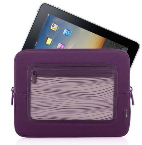 Belkin Vue Neoprene Sleeve Soft Pouch Case for Any 9.7" iPad Air iPad Pro Purple