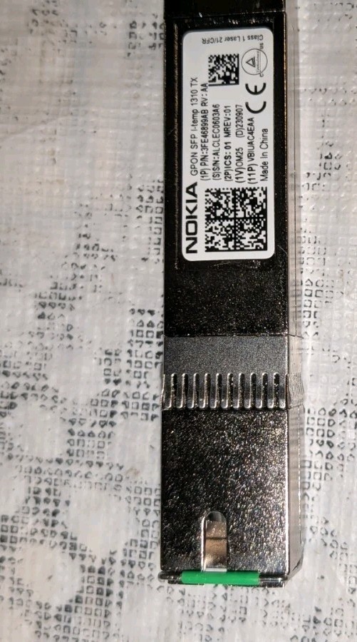 Nokia ~ 3FE46901AC | XGS-PON ONU I-Temp 1270 TX SFP Transceiver Module