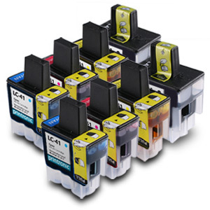 8PK LC41 Ink Cartridge Set for Brother MFC-210C Printer