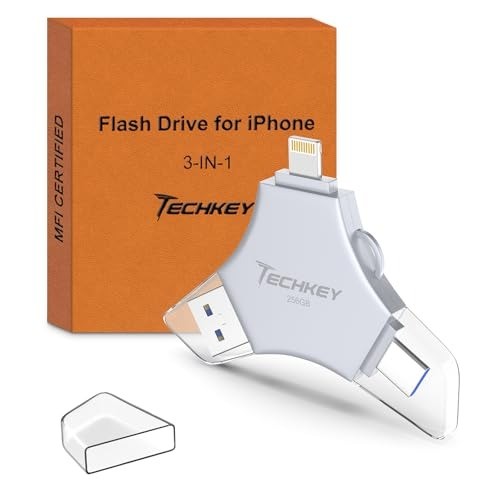 High-Speed 128GB USB 3.0 Flash Drive - MFi Certified for Safe Data Storage