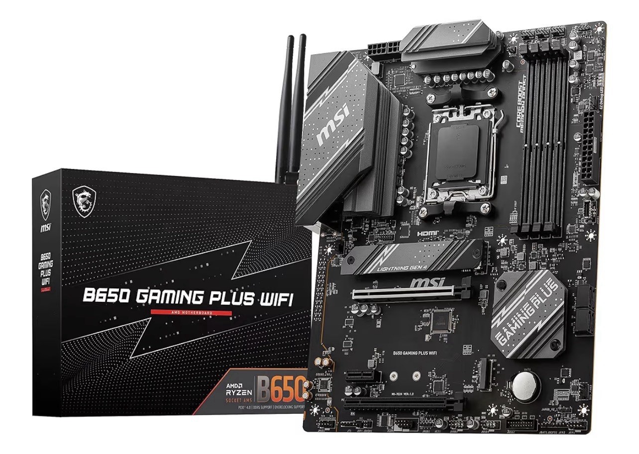 MSI B650 GAMING PLUS WIFI Gaming Motherboard AM5 ATX Ryzen 9000/8000/7000