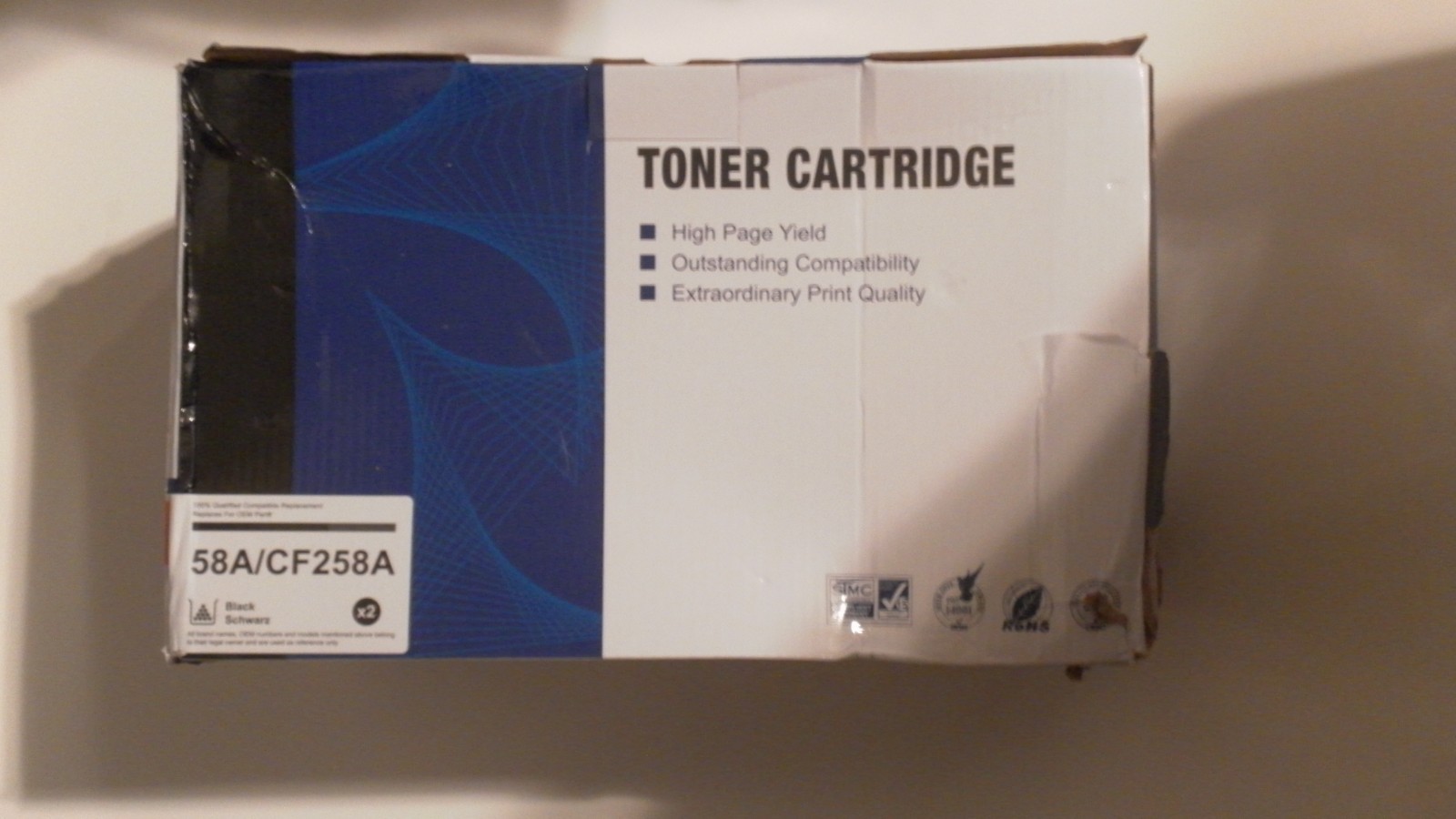 Jeostarky 58A CF258A Toner Cartridge 2 Pack Compatible with HP Laser Printers