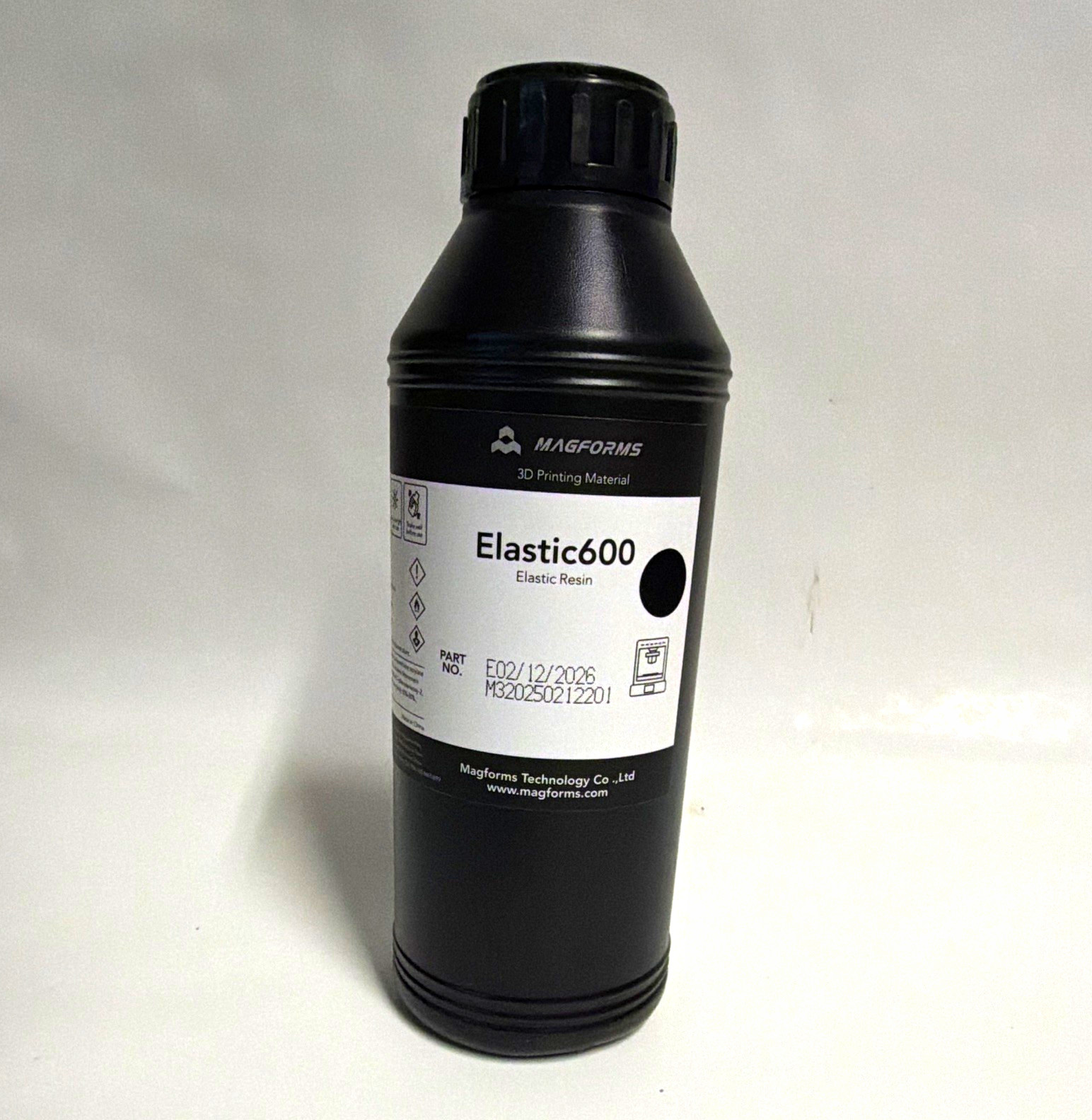MAGFORMS Elastic600 Black Resin for LCD/DLP 3D Printers M320250212201