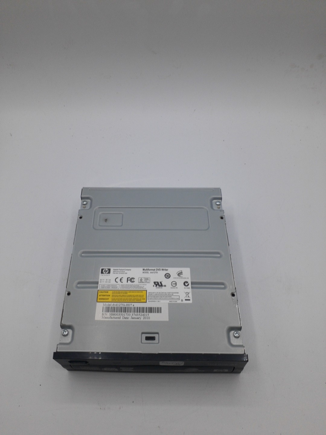 HP 24x Multiformat DVD/CD Writer DVD 1270i dvd1270i-H07 a Black Bezel
