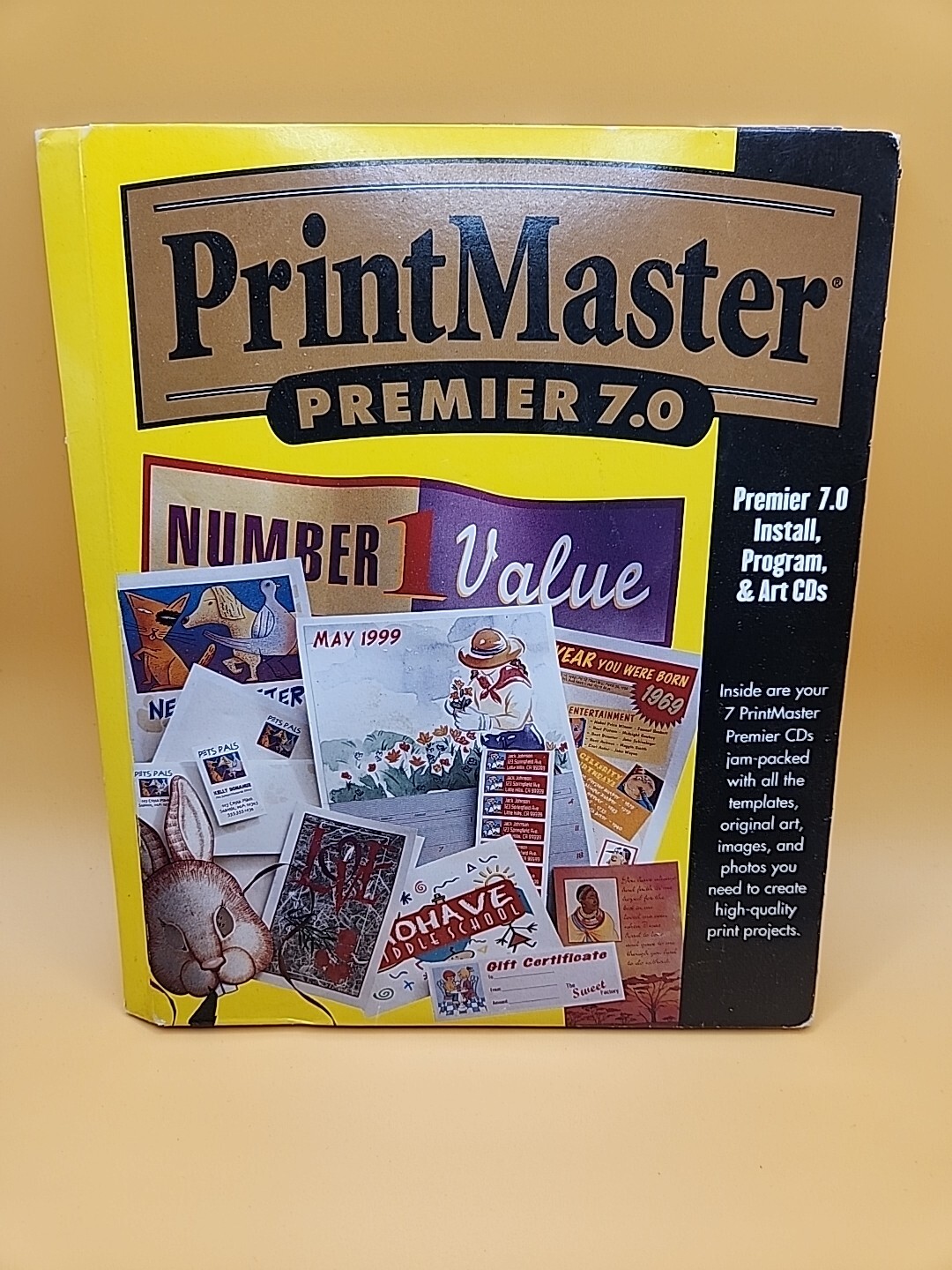 7 CD Set Plus Book - Mindscape PrintMaster Premier 7.0 Windows PC 95/98/NT 4.0