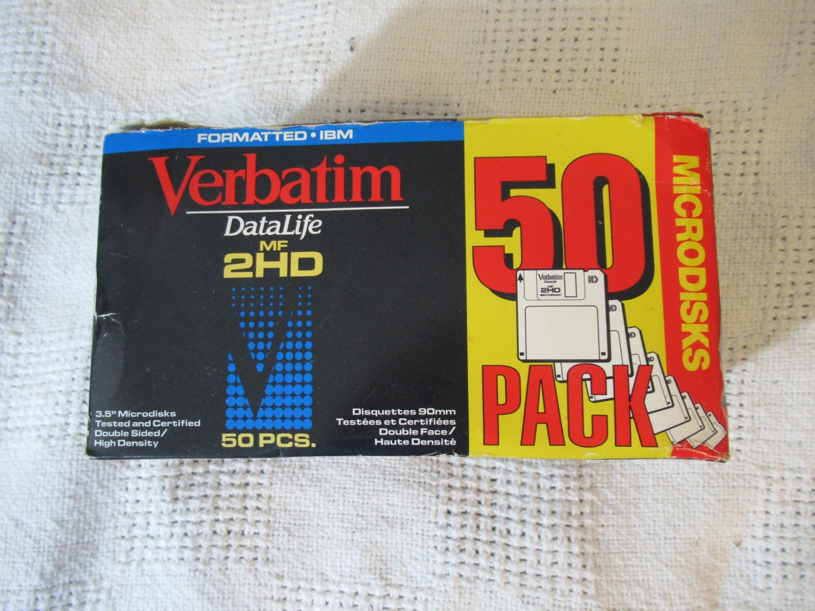 Verbatim DataLife MF2HD 3.5" Microdisks Formatted IBM 49 Of 50 Pack 1.44MB Open