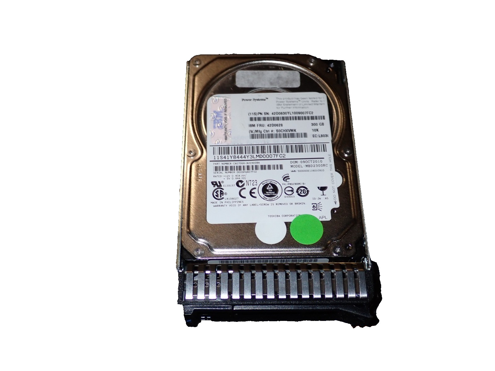 IBM 42D0628 HDD 300GB 10K SAS SFF 6Gbps 2.5in Internal Hard Disk Drives 