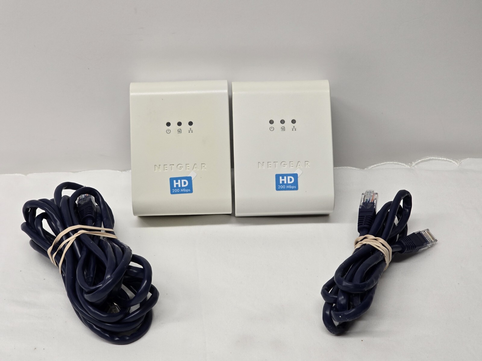 Original 2X NETGEAR HDX101 Powerline HD Ethernet Adapter / Free Fast Shipping