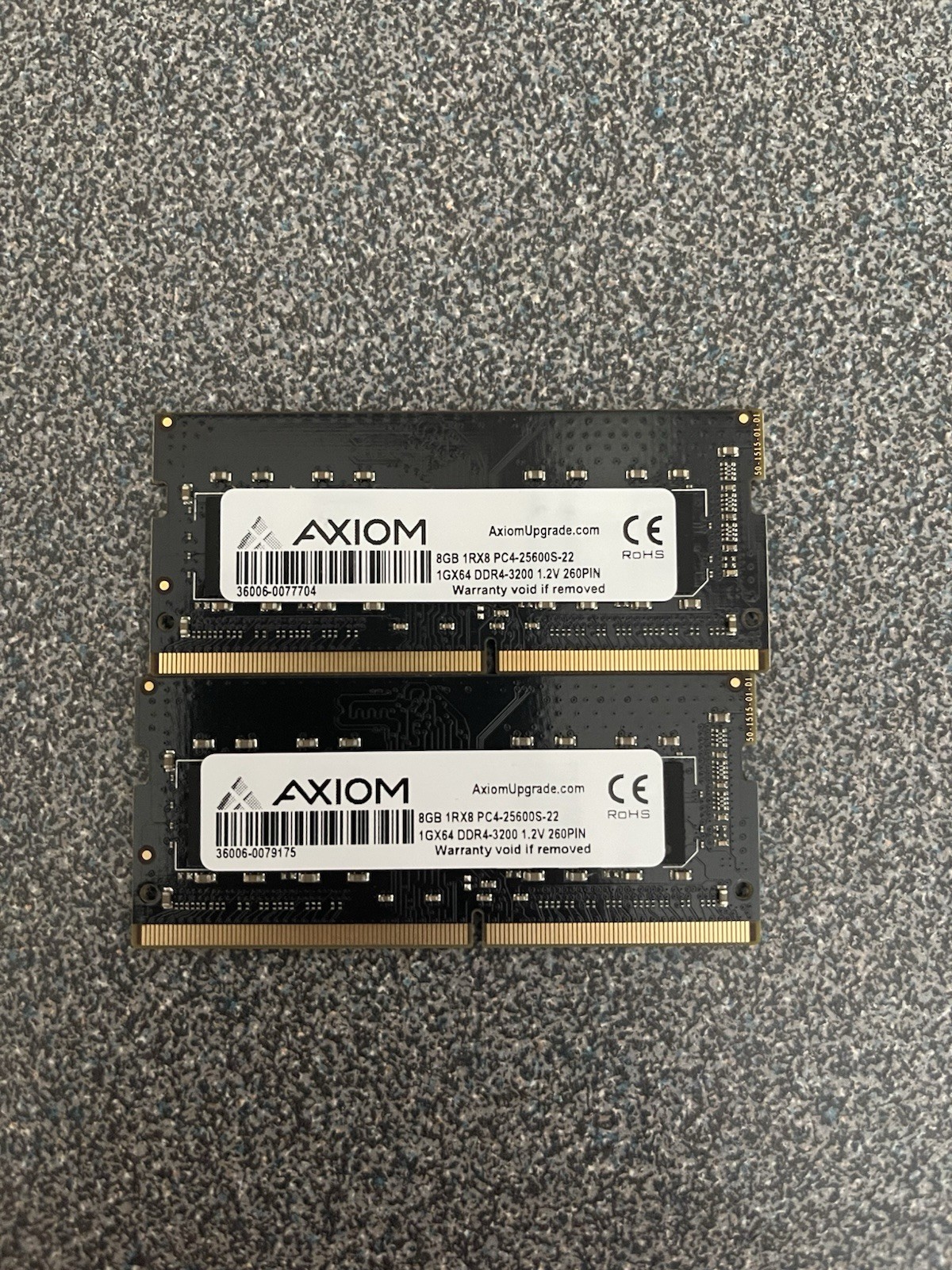 Axiom 16GB (2x8GB) DDR4-3200 PC4-25600S 1Rx8 SO-DIMM Laptop RAM