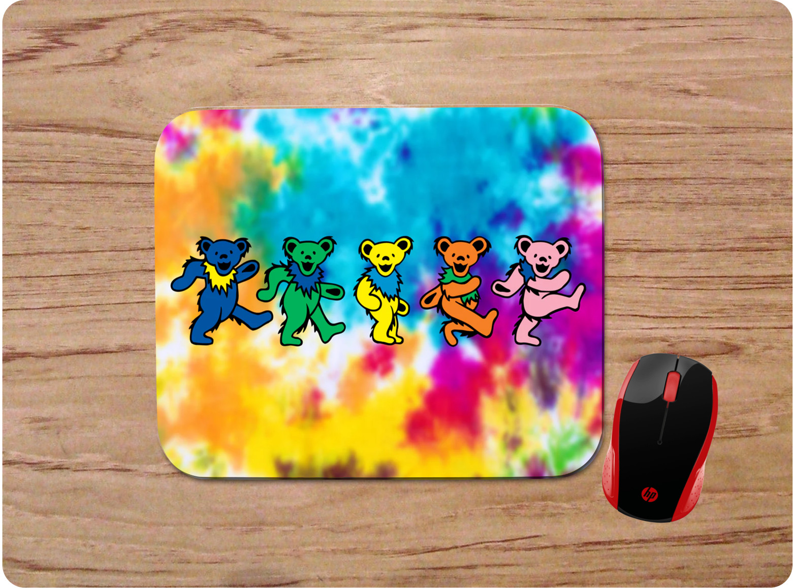 GRATEFUL DEAD TIE DYE CUSTOM DESIGN DESK PC MOUSE PAD MAT HOME OFFICE GIFT