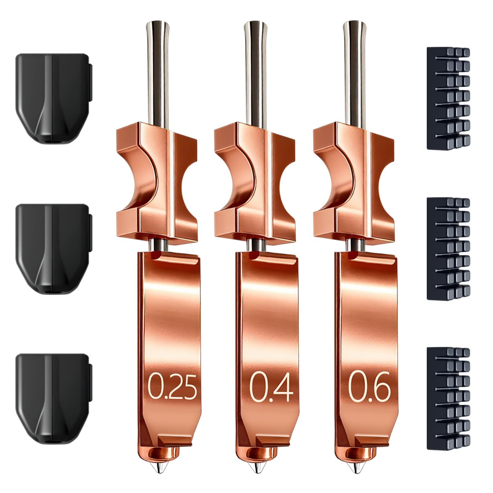 New Upgraded 0.25MM&0.4MM&0.6MM Hotend Kit for Flashforge AD5X Nozzle, All Me...