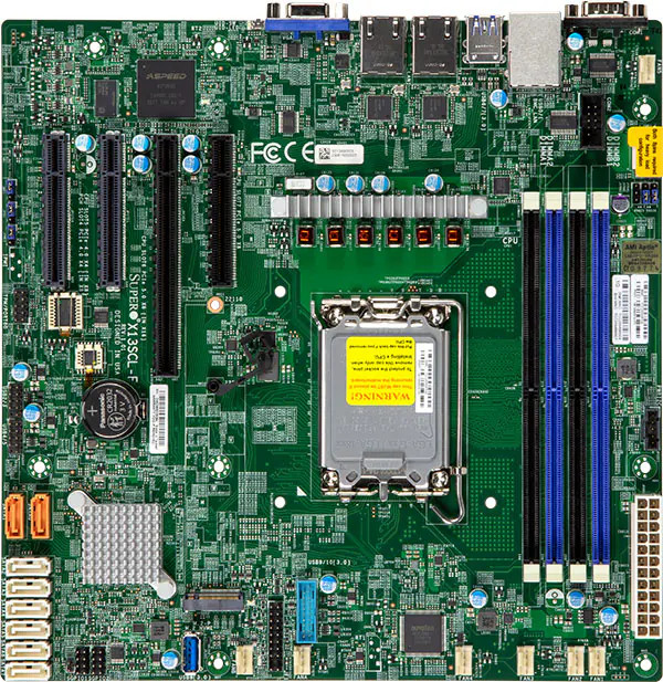Supermicro X13SCL-F LGA1700 Intel C262 DDR5 MBD-X13SCL-F-B Micro-ATX Motherboard