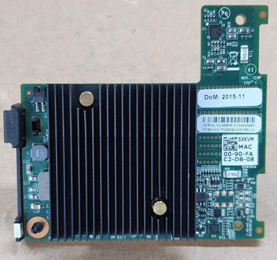 Dell 6XKVM Emulex Dual Port 10GBE Mezzanine Card for PowerEdge M830 Blade Server