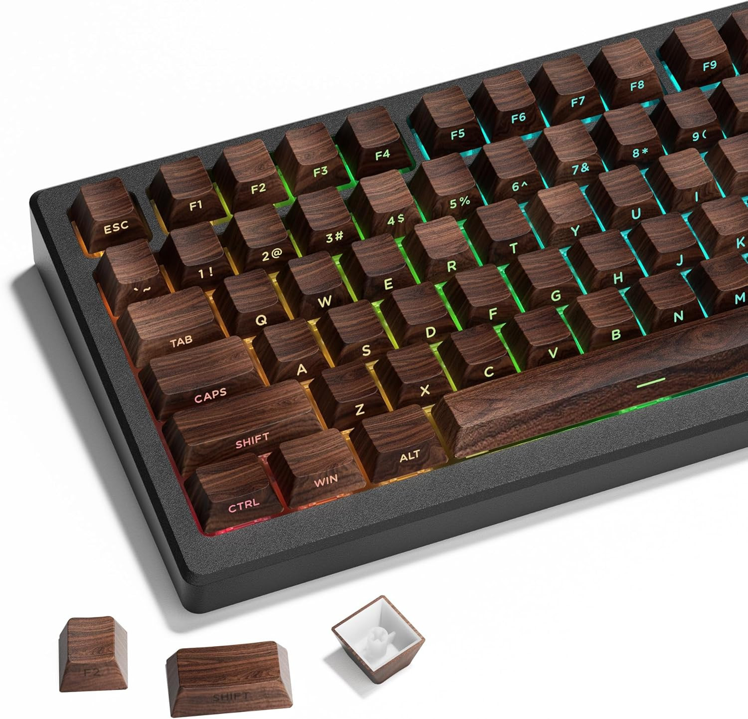 Keycaps - Side Print Shine through Custom Keycaps 60 65 75 100 Percent, Retro