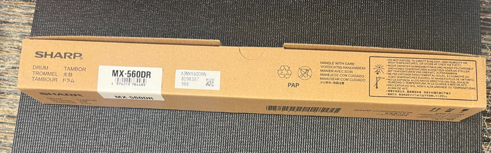 Sharp MX-560DR Genuine OEM Black Drum Unit 300K Yield MX-M364N MX-M464N MX-M564N