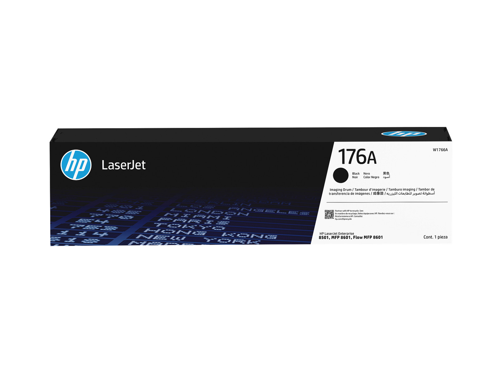 HP 176A LaserJet Black Original Imaging Drum, Average cartridge yields 600,000